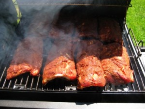 ribs on smoker