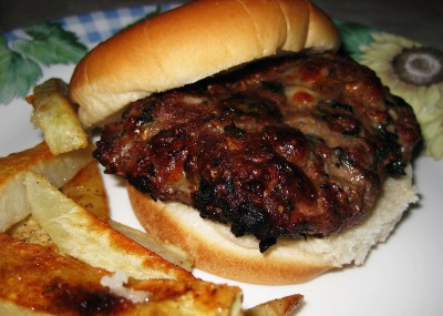 Spinach Mushroom Burgers