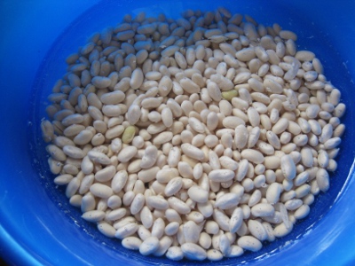 Beans Soaking for Dutch Oven Baked Beans