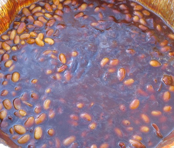 Tangy Dutch Oven Baked Beans