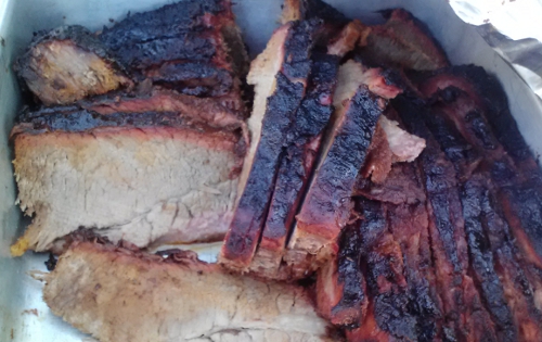 Slices of BBQ Brisket