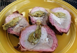 Smoked Stuffed Pork Tenderloin