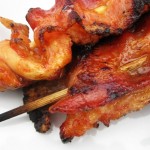 Bacon Wrapped Barbecue Chicken Kabobs