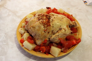Dutch Oven Tomato Braised Chicken Done