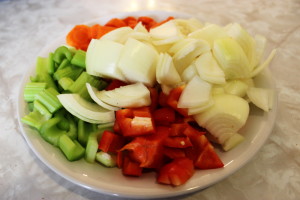 Dutch Oven Tomato Braised Chicken Vegetables