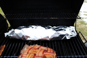 Ribs in Foil on The Grill