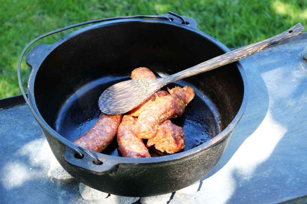 Sausage in Dutch Oven