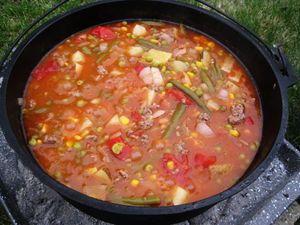 Dutch Oven Cowboy Stew, all done!