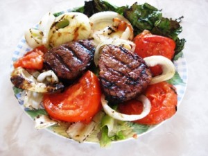 Grilled Beef Tenderloins and Vegetables